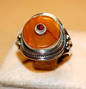 Anillo de Coral Rojo con Piedras Preciosas Creadas en Laboratorio, Hecho a Mano, Étnico, en Oferta, Regalo para Mujer, Personalizado para Fiestas, Chapado en Oro de 18K, Plata 925, OEM - Product Image 5