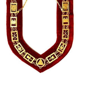 Collar de Cadena de Regalia Masónica con Joyas de Regalo, Artesanía Metálica del 33º Grado, Precio de Fábrica - Product Image 2