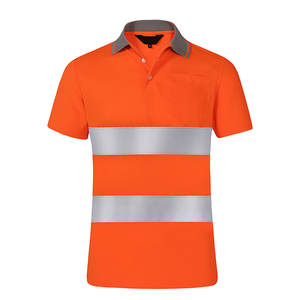Chaleco de Seguridad de Alta Visibilidad Personalizable con Logotipo, Impermeable, Talla Grande, Camiseta Polo de Manga Corta, Ropa de Trabajo Hecha de Poliéster Reflectante - Product Image 3