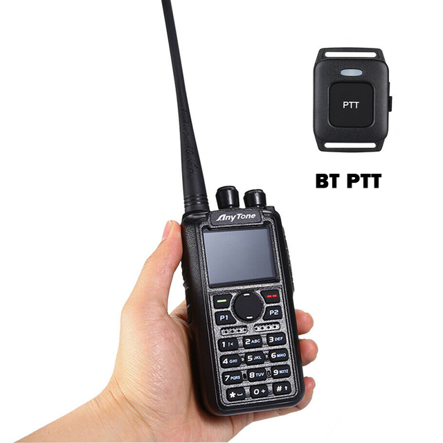 ANYTONE DMR Digital Two Way Radio AT-D878UV PLUS Dual Band VHF/UHF Walkie Talkie With GPS Portable BT PTT