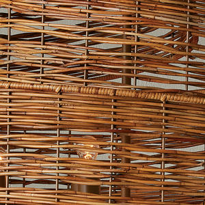 Pantallas decorativas de lujo de la mejor producción, lámparas colgantes de ratán para iluminar restaurantes y cafeterías - Product Image 4