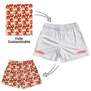 Unisex Custom Logo Anti-Bacterial 100% Polyester Basketball Shorts Breathable Leopard <b>Print</b> <b>Mesh</b> Sports Gym Workout Quick Dry - Product Image 3