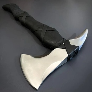 Hache à fendre Jexmoo personnalisée de 19,5 pouces en acier D2, manche en bois de rose, étui en cuir, cadeau d'extérieur, fait main, industriel - Product Image 4