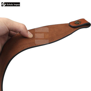 Correa acolchada de cuero con eslinga táctica, ajustador de longitud giratorio para caza al aire libre, correa de Riflees de buena calidad - Product Image 4