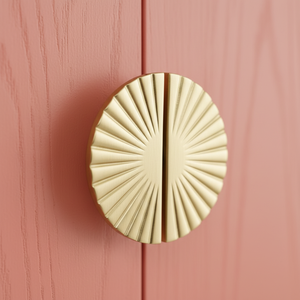 Armoire moderne en chêne massif avec étagère Second Moon, couleur rose, construction en MDF - Product Image 5