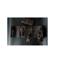 Boîte de rangement pliable personnalisable en cuir de qualité supérieure pour montres, dernier design, artisanale et moderne, idéale pour les mariages et les anniversaires