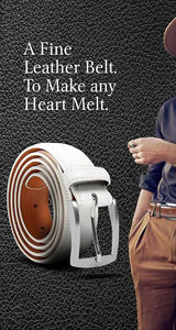 Stylish Men's Cowhide <b>Genuine</b> <b>Leather</b> <b>Belts</b> with Alloy for Buckle Custom Logo Options Formal Style OEM Available Wholesale Rates - Product Image 6