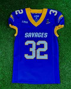 ชุดอเมริกันฟุตบอลชุดเดรสแขนสั้นระบายอากาศสีพื้น - Product Image 4