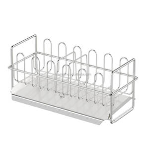 WIREKING Porta Spugne e Spazzole per <span class=keywords><strong>Lavello</strong></span> in Acciaio Inox 304 con Vassoio di Drenaggio, Organizzatore Antiruggine per <span class=keywords><strong>Lavello</strong></span> - Product Image 3