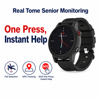 Reloj Inteligente Android 4G LTE L23 para el Cuidado de Empleados OEM, con GPS, Alerta de Caídas, Llamada de Emergencia SOS, Pulsera Inteligente