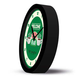 Reloj de Pared Decorativo Friends, Pantalla Grande, Diseño Central Perk Welcome, Cuarzo, de Una Sola Cara, con Alarma, Logotipo Personalizado, Patrón Escénico - Product Image 2