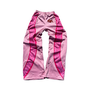 Pantalon droit décontracté Y2K pour homme, 100 % coton, teint en pièce, respirant, taille mi-haute, avec cordon de serrage, personnalisable par le fabricant - Product Image 5