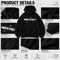 Sweat à capuche personnalisé avec logo imprimé, en molleton épais délavé, coupe ample et oversize pour homme, en coton de haute qualité – Fabricants