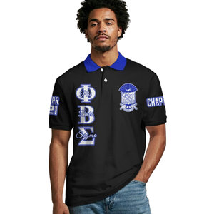 Camiseta Polo Phi Beta Sigma 1914, Algodón Piqué 220 GSM, Bordado Chenille, Divine Nine, Fraternidad Griega, Ropa Universitaria Clásica - Product Image 4