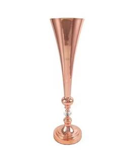 Florero de Metal inoxidable hecho a mano moderno Centro de mesa decorativo de lujo Decoración para el hogar Floreros modernos más vendidos - Product Image 3