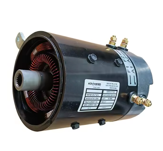 king ZQS48-3.8-T-KJH 48v 3.8kw Dc Sepex Motor for Golf Cart, 19 Teeth
