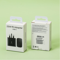 Penjualan Pabrik HNT Pengisi Daya Dinding Cepat 25W USB C PD PPS Colokan US/EU/UK/AU Tipe C Adaptor Perjalanan untuk Seri Samsung