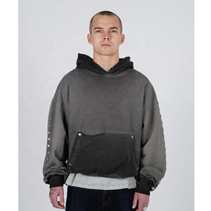 เสื้อฮู้ดดี้ผ้าไหมสำหรับผู้ชาย ดีไซน์ปรับแต่งได้ สองชั้น ทรงปกติ สไตล์วินเทจแนวสตรีท ผลิตจากผ้าฝ้ายฟลีซ 100% เป็นมิตรกับสิ่งแวดล้อม เหมาะสำหรับฤดูหนาว - Product Image 4