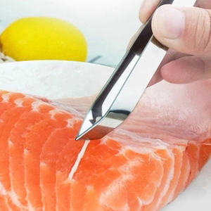 Precio al por mayor Mini removedor de huesos de pescado portátil Accesorios de chef Herramientas de cocina Pinzas de acero inoxidable de alta calidad - Product Image 3