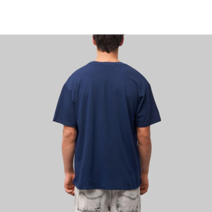 T-shirt à col rond surdimensionné en coton 100% personnalisé pour homme, 180 grammes, style décontracté uni avec impression numérique sur le devant, en provenance du Bangladesh - Product Image 2