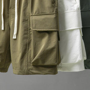 Short décontracté d'été 100% coton de haute qualité pour hommes étiquette personnalisée poche cargo écologique motif solide approvisionnement en gros - Product Image 5