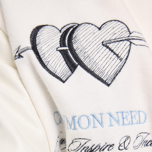 Veste universitaire blanche à motif brodé pour hommes Letterman College Baseball Bomber veste d'hiver Vente en gros sur mesure - Product Image 3