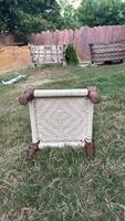 Indien Rajasthan Tribal sculpté à la main teck traditionnel Pidda chaise basse en bois fait à la main ethnique sol sièges méditation chaise basse