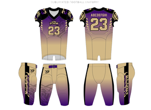 Camiseta de fútbol americano de sarga de aparejos de LICRA y poliéster con nombre y número bordados Técnicas impresas transpirables de talla grande - Product Image 3