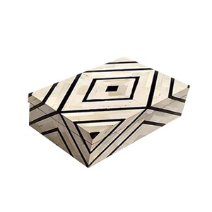 Caja de almacenamiento y joyería con incrustaciones de hueso de lujo, caja de incrustaciones de hueso ecológica hecha a mano de La India, el mejor precio al por mayor, artesanía hecha a mano - Product Image 3