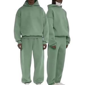 Conjunto de chándales para hombre de fabricantes personalizados GSM de peso pesado, chándal de lana personalizado con diamantes de imitación, conjunto de chándal de peso pesado, ropa - Product Image 3