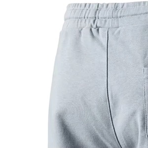 Shorts de sport décontractés pour hommes en toile 100% coton, respirants, coupe-vent, avec logo personnalisé, taille élastique, vêtements de sport actifs - Product Image 5
