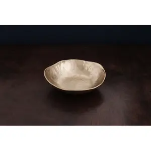 Cuenco decorativo de dos tonos negro y plateado para el estilo de la sala de estar, decoración artesanal segura, cuenco de Metal plateado con filigrana - Product Image 3