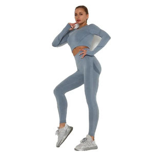 Top qualité en gros sur mesure pour femmes taille haute Yoga ensembles d'entraînement femmes yoga ensembles fitness - Product Image 4