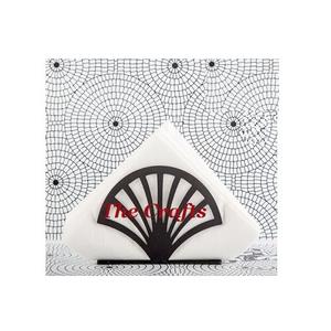 Servilletero de color negro de hierro, servilletero de tejido de tamaño y forma personalizados para uso en hoteles y bodas - Product Image 1