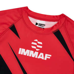 Rashguard Verde para MMA, Aprobado por IMMAF, con Protección UV y Compresión, en Rojo - Product Image 4