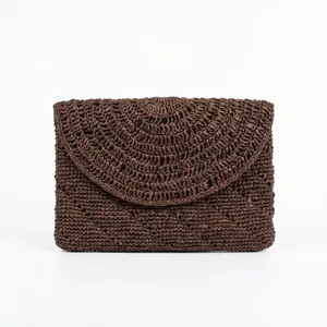 Pochettes Bohèmes au Crochet avec Pompon et Motif Géométrique – Sacs à Main Femme pour l'Été et Usage Quotidien - Product Image 5