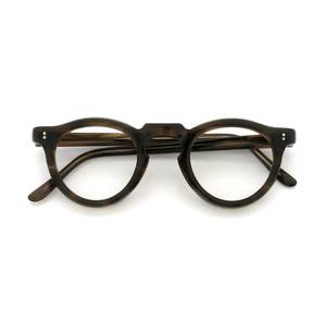 Monture de lunettes optiques vintage en acétate écaille de tortue marron de qualité supérieure - Product Image 1