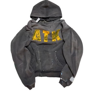Streetwear Oversized Acid Stone Washed Sudadera con capucha desgastada Sun Faded Acid Wash Zip up Hoodies para hombres - Product Image 1