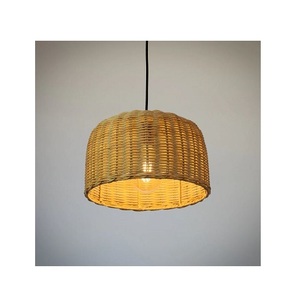 Lámpara de Techo Colgante LED Hecha a Mano de Hierro y Ratán para Dormitorio, Pantalla de Cesta Tejida - ¡Gran Oferta! - Product Image 4