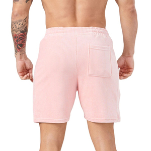 2025 nouveau short de survêtement pour hommes de High Street personnalisé coton Sport et course Shorts d'entraînement OEM vente en gros avec motif solide - Product Image 2