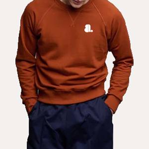 Ropa de calle 2026 nueva moda jersey de cuello redondo para hombre 100% algodón transpirable tejido de punto pesado de gran tamaño Casual Vintage - Product Image 1