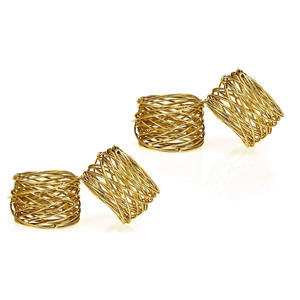 Meilleure qualité en acier inoxydable rond de serviette luxe fer fête mariage table à manger tous les jours réunions de famille ambiance style de vie - Product Image 1