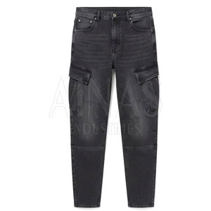 Pantalones Cargo de Algodón 100% para Hombre, Cintura Media, Ligeros, Lavados, Corte Relajado, Múltiples Bolsillos, Ropa Casual para Exteriores y Uso Diario - Product Image 2
