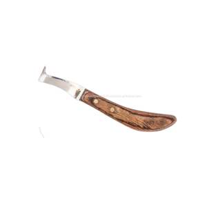 Couteaux à sabot à lame droite étroite à un tranchant de haute qualité manche en bois régulier outils de coupe d'instruments vétérinaires - Product Image 6