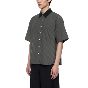 Camisa Casual Holgada de Algodón 100% a Rayas con Cuello en Contraste, Antiarrugas, Cierre de Botón, Tallas XL-6XL - Product Image 5