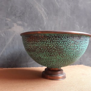 ชามสปาทำจากทองแดงที่ทำด้วยมือเป็นมิตรต่อสิ่งแวดล้อมมีลวดลายสำหรับแช่เท้าของตกแต่งบ้านงานเลี้ยงเพื่อความผ่อนคลายอายุรเวท - Product Image 2