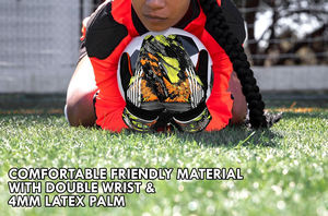 Gants de gardien de but professionnels en cuir respirant personnalisés avec fermeture à scratch pour le football, vente en gros, support OEM - Product Image 5