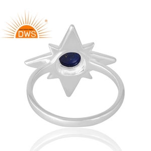 Latest Selling <b>925</b> Sterling <b>Silver</b> Natural Lapis Gemstone <b>Ring</b> Custom Jewelry Manufacturer Classic Collection - Product Image 2