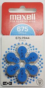 Maxell PR44 (675) 6BS Zinc Air Digital Hearing Aid <b>Battery</b> 16 Channels Eco-Friendly Noise Reduction Mild Moderate Hearing Loss - Product Image 6