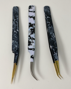 Pince à épiler pour cils avec logo personnalisé Fournitures de beauté Pince à épiler pour extension de cils avec volume de marque privée pour cosmétiques - Product Image 3